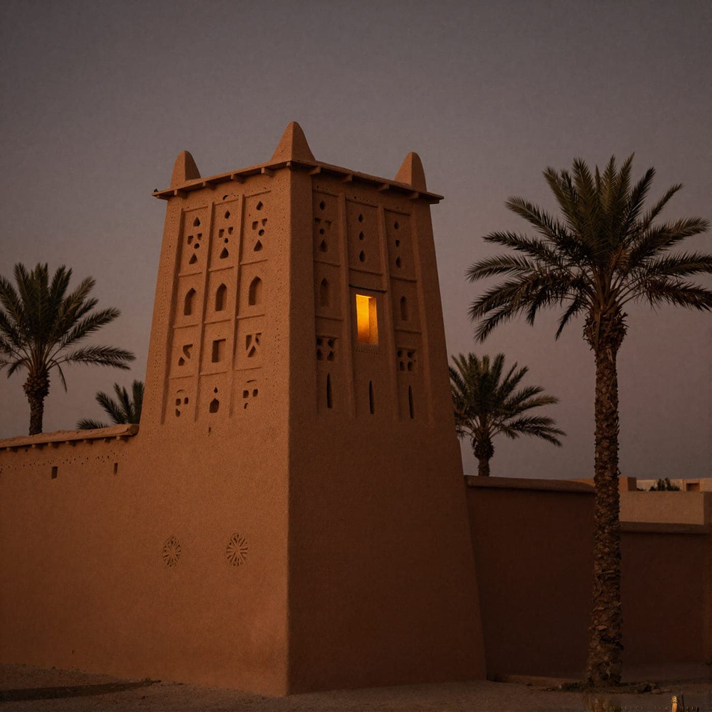 Kasbah at dusk