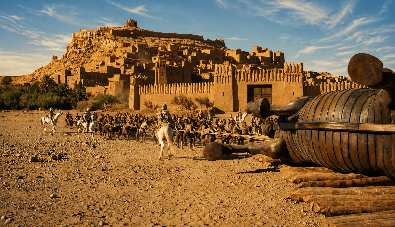 The ksar of Aït Ben Haddou standing in as the ancient city of Troy